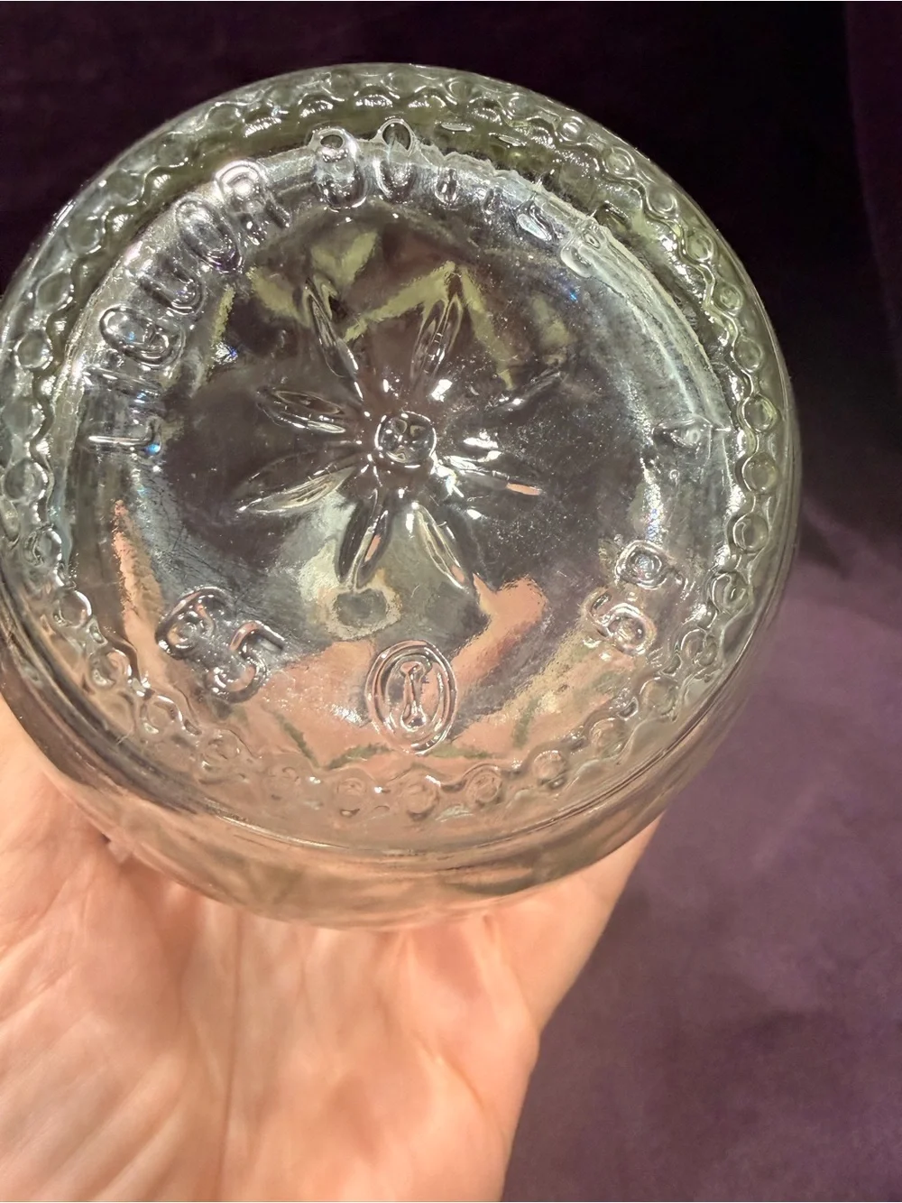 Vintage Owens-Illinois Diamond Cut Glass Decanter Pair